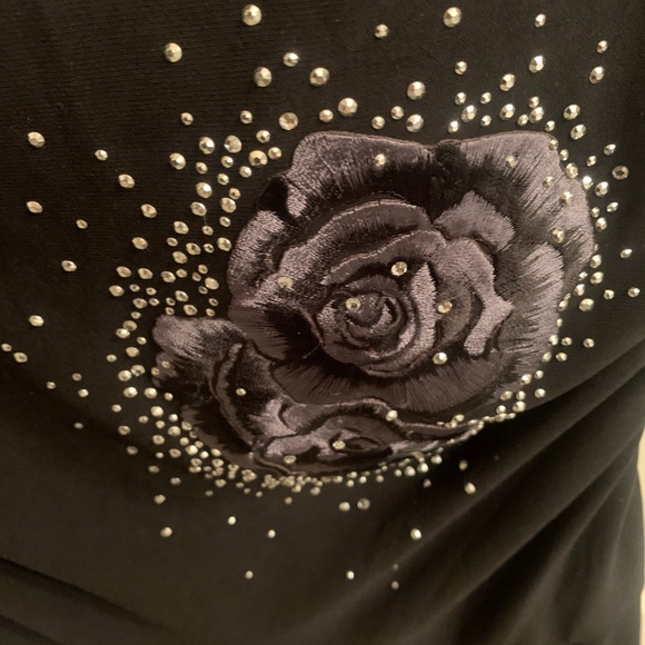 Strapless black evening dress - Picture 3 of 4